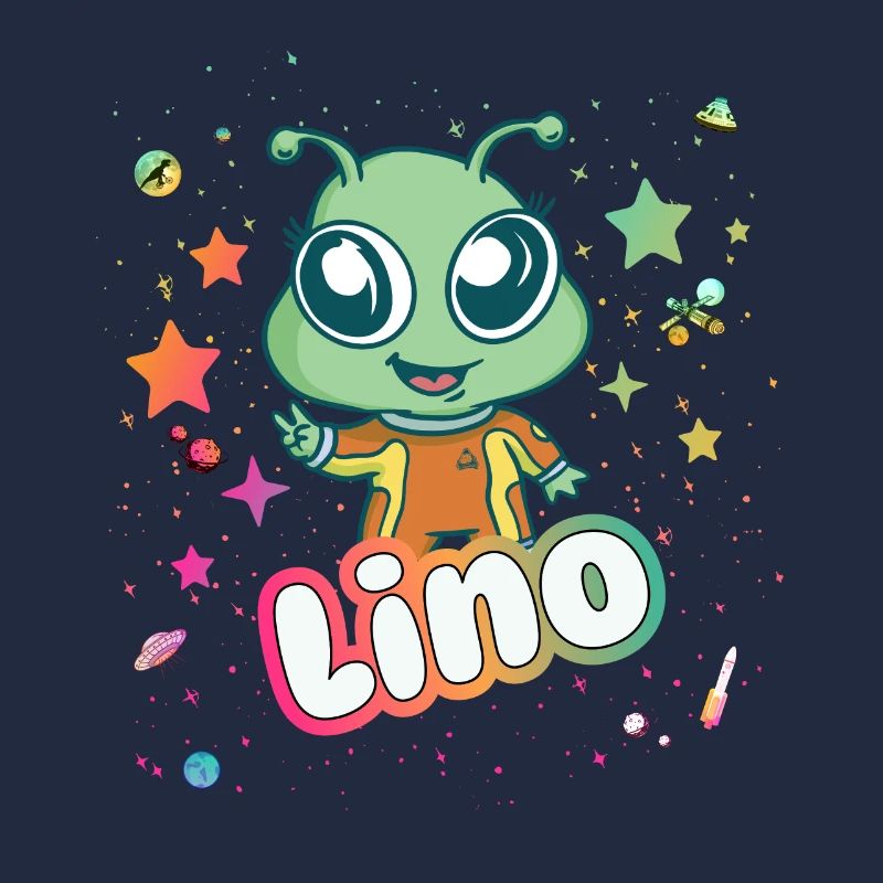 LINO - Beau nom de garçon avec un extraterrestre mignon