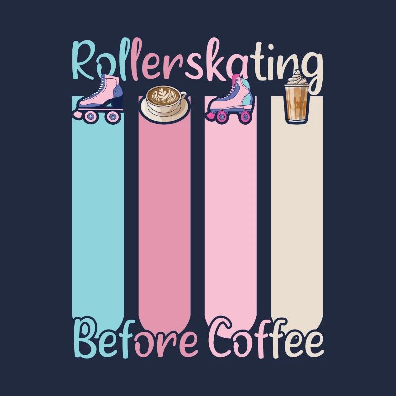 Rollerskater Party Rollerskating Before Coffee