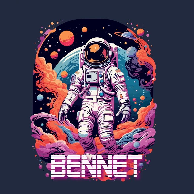 BENNET - Schöner Jungen Name mit coolem Astronaut
