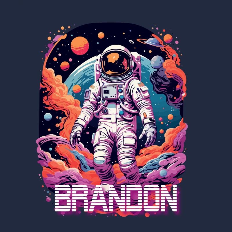 BRANDON - Beau nom de garçon avec astronaute cool