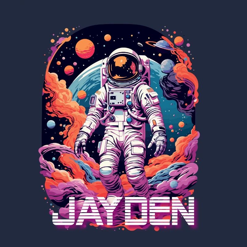 JAYDEN - Beau prénom de garçon avec astronaute cool