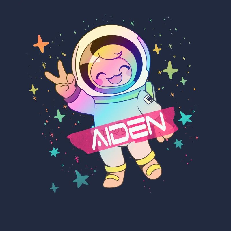 AIDEN - Beau nom de garçon avec astronaute mignon