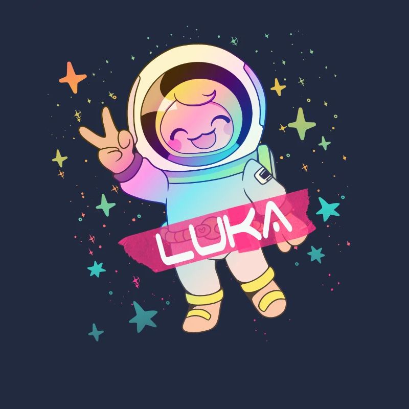 LUKA - Beau nom de garçon avec astronaute mignon