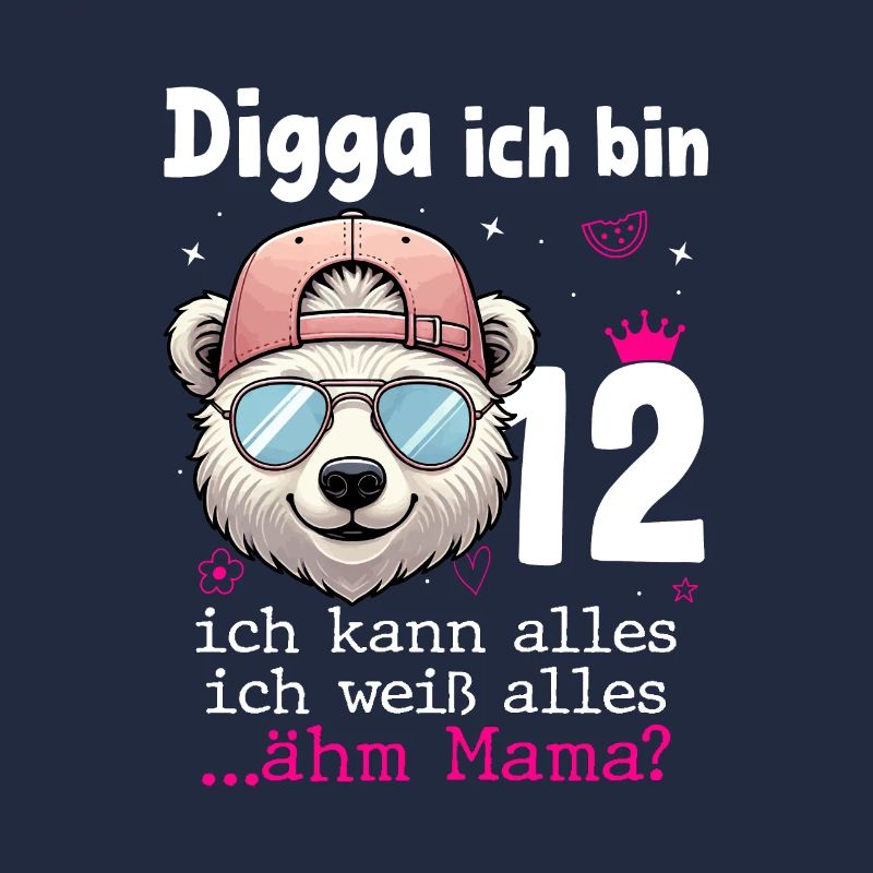 Digga Ich Bin 12 Kindergeburtstag Mädchen
