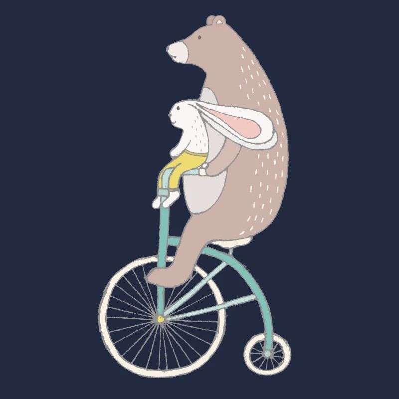 Lapin et le cyclisme Ours
