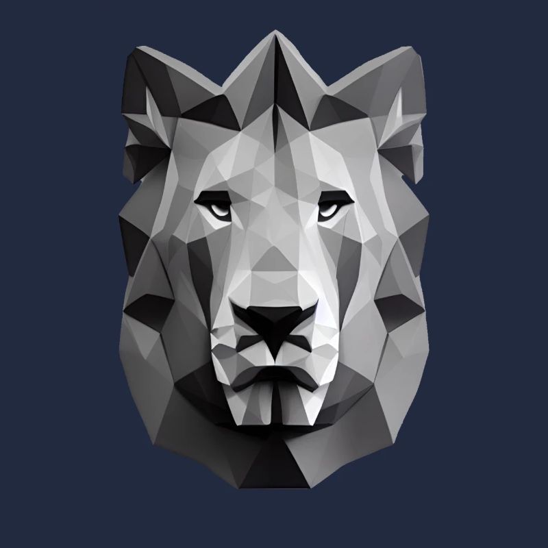 Polygon Design Löwe Tierkopf