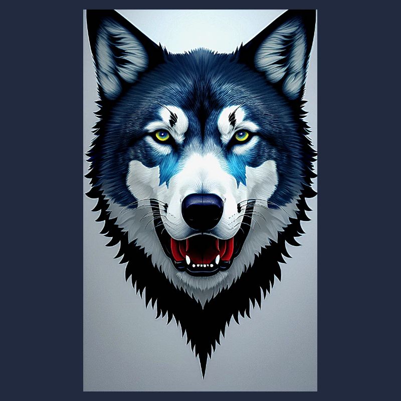 blauer Wolf