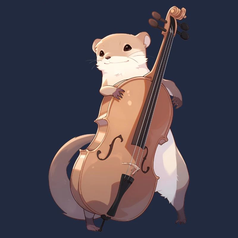 Mungo joue du violoncelle