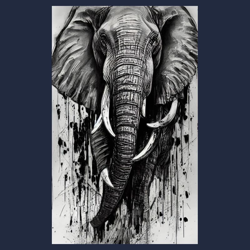 Majesté éléphant élégante