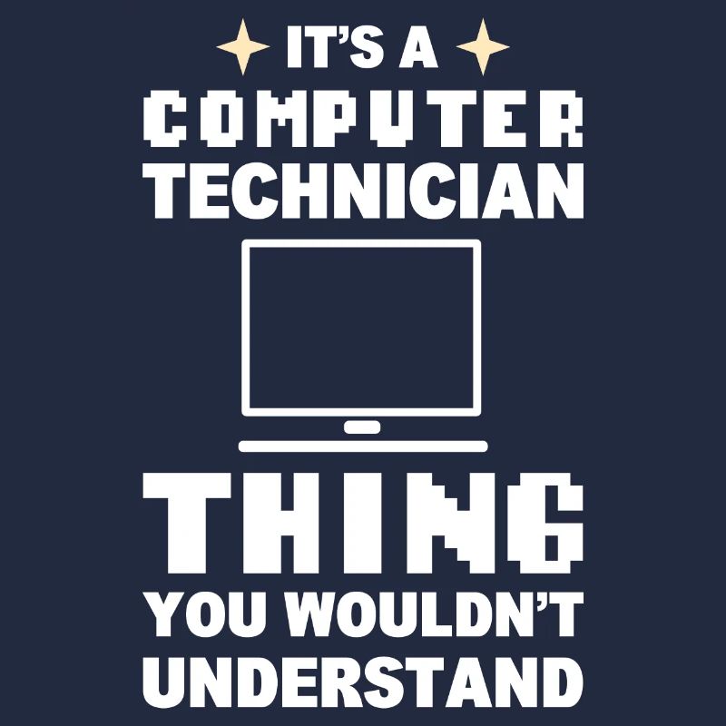 Lustiger Computerfreak Computertechniker