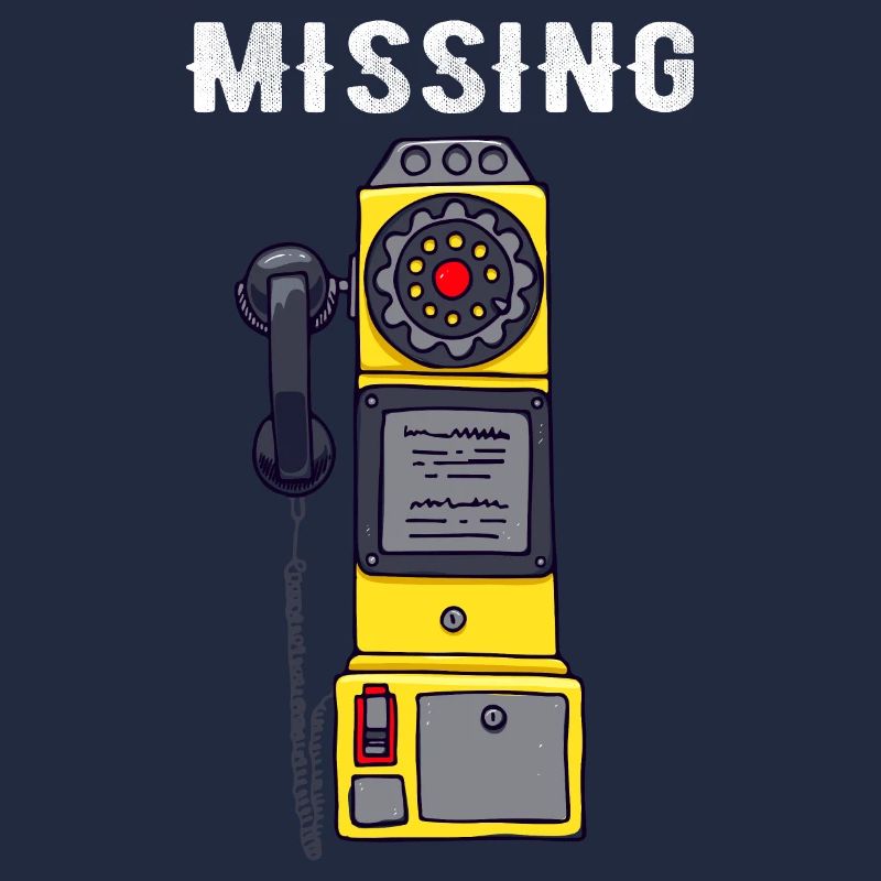 Missing Pay Phone Retro Missing Pay Phone Funny