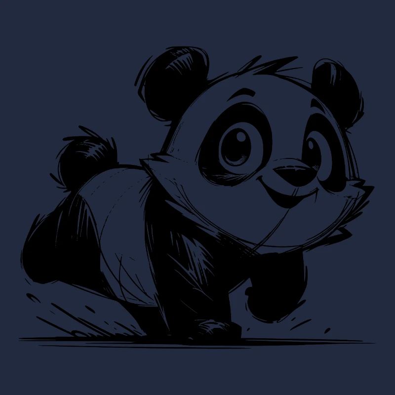 Panda Bébé Enfants Dessin Au Crayon