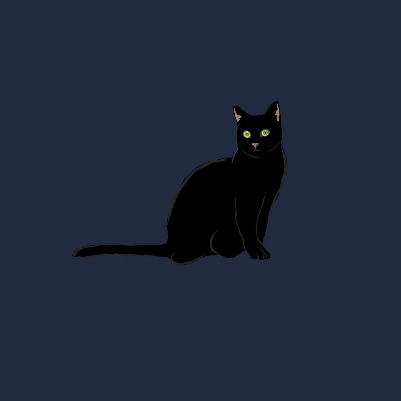Schwarze katze