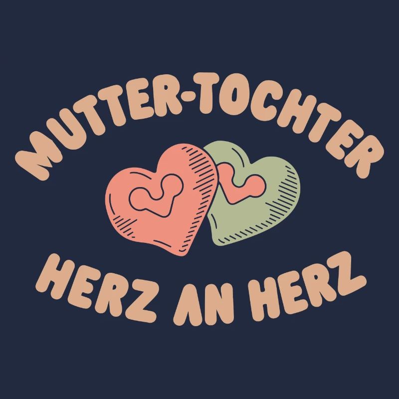 Mutter-Tochter Herz an Herz: Beste Mama Muttertag