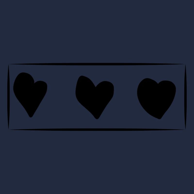 Trois Coeurs Coeur Rectangle Amour