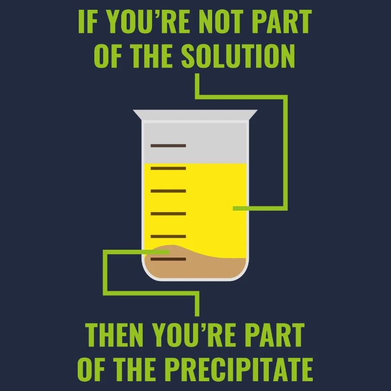 Solution precipitate Geschenk Chemie Wissenschaft