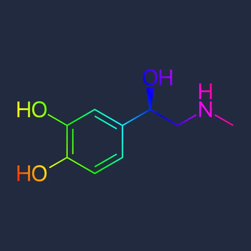 Adrenalin Molekül - Regenbogenfarben