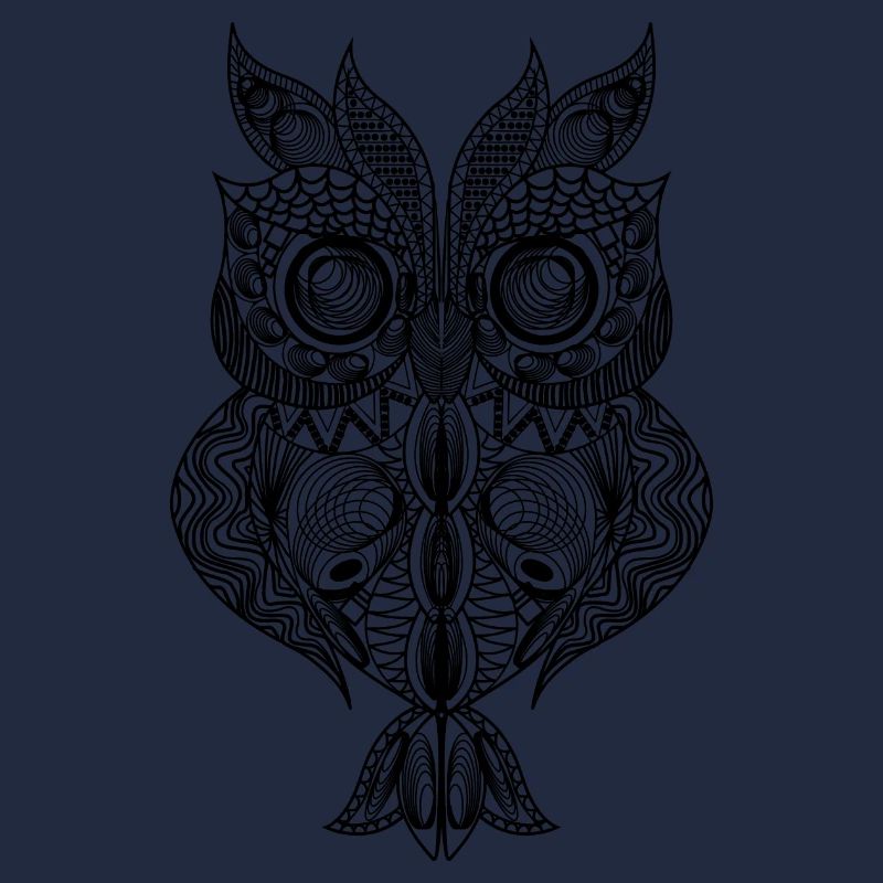 Eule-Design im Mandala-Stil