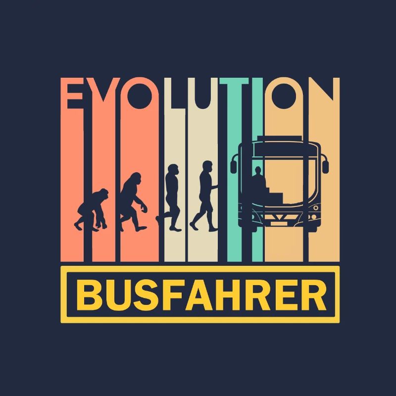 Busfahrer Beruf Geschenk · Evolution