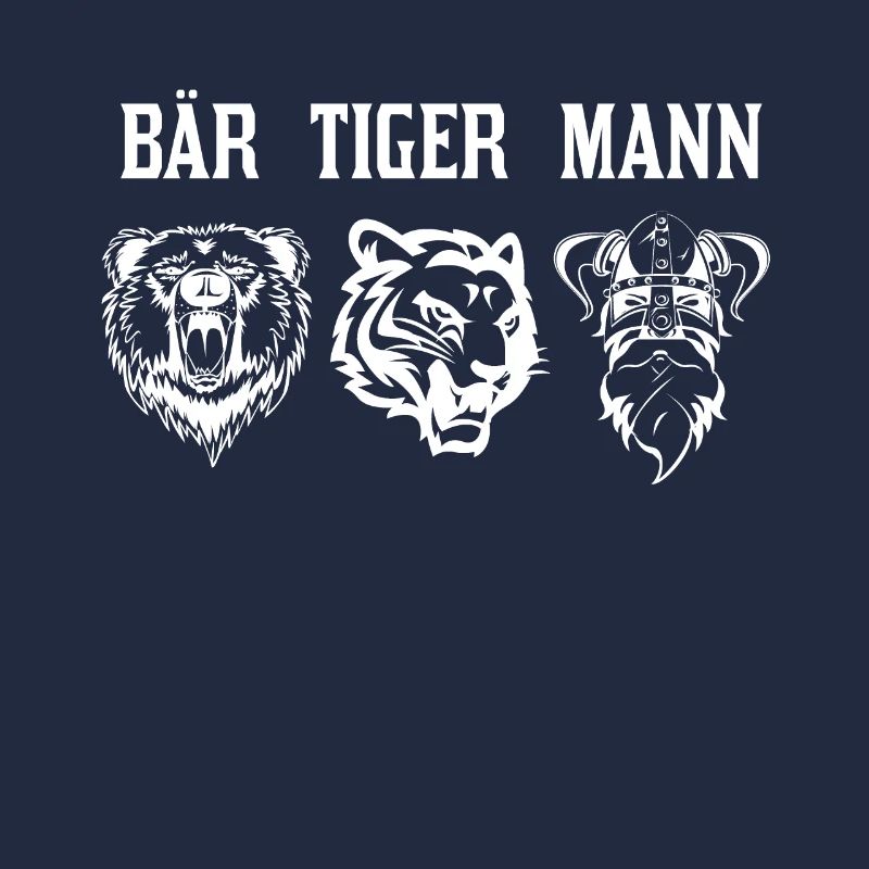 Bartträger Geschenk Bär Tiger Mann