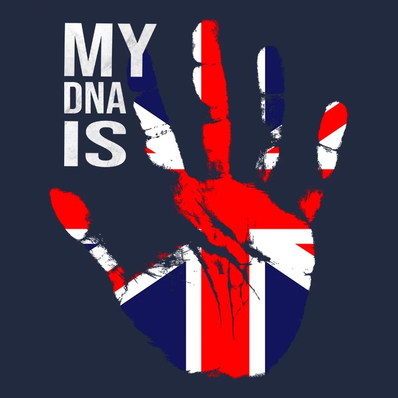 Drapeau britannique, mon ADN est britannique, drapeau Union Jack
