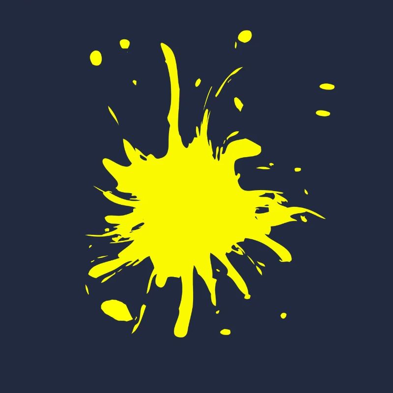 Éclaboussure de couleur jaune