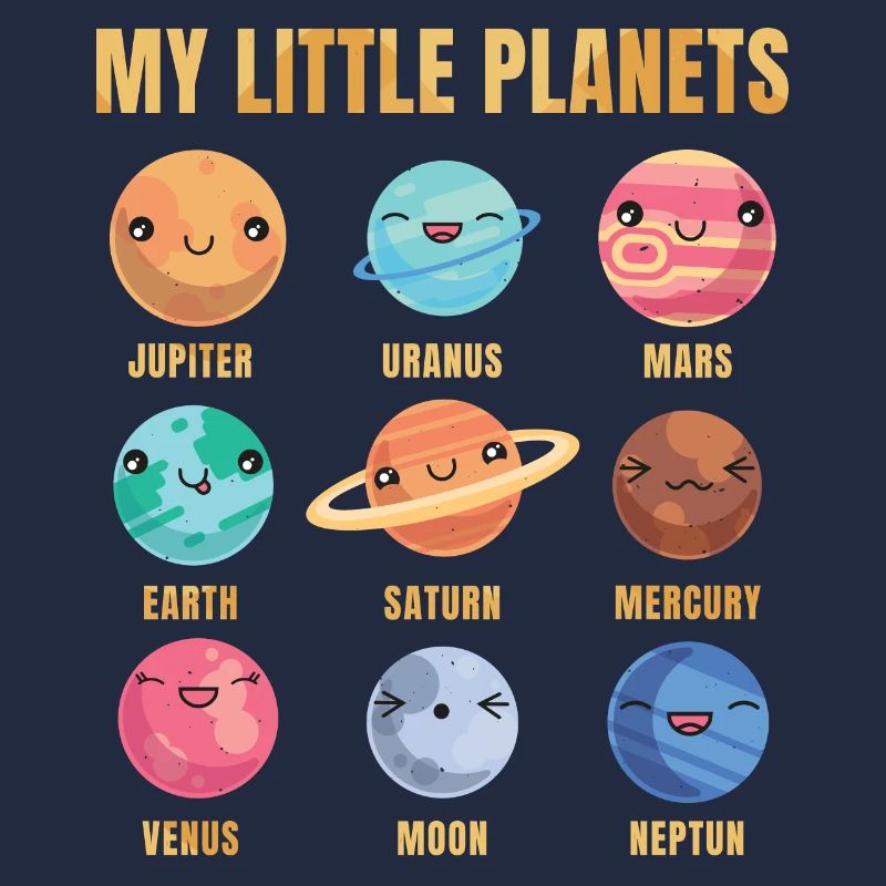 Solar System - Cute Planets - Planet - Galaxy