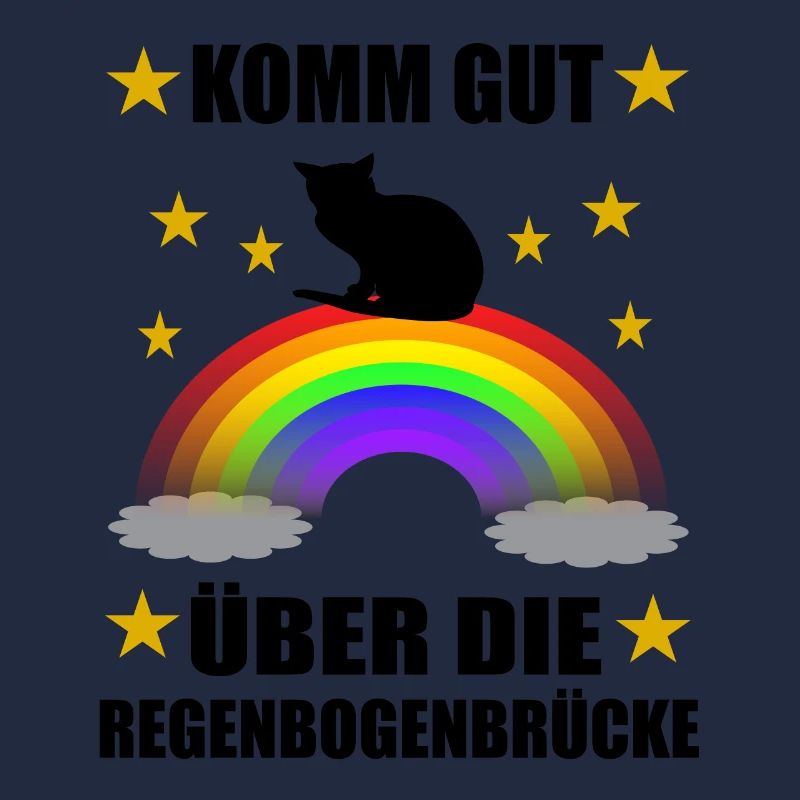 Süße Katze Regenbogenbrücke Gedanke