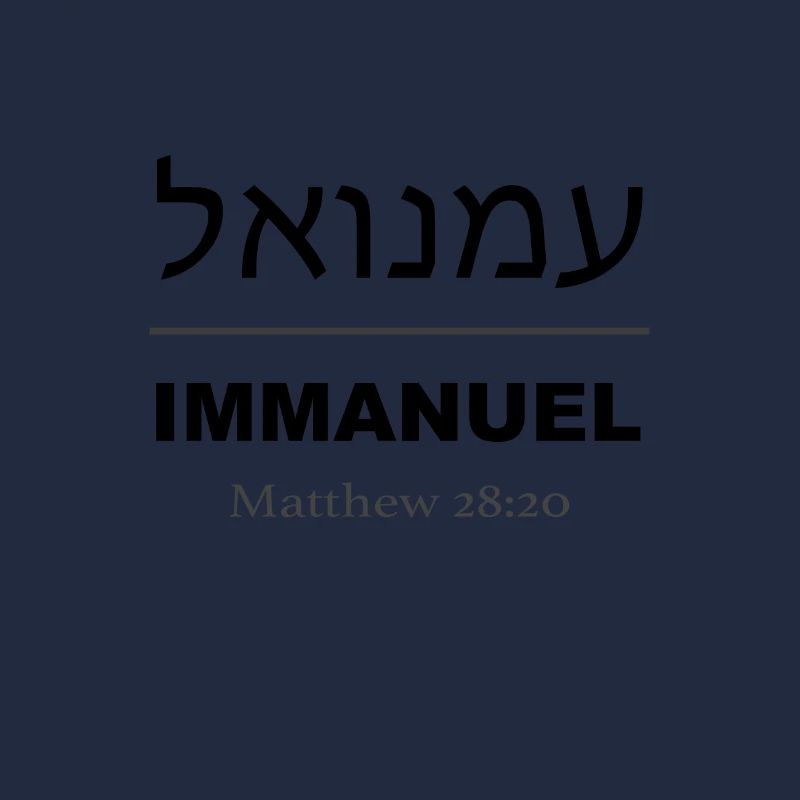 Conception chrétienne Emmanuel Dieu est avec nous Matthieu