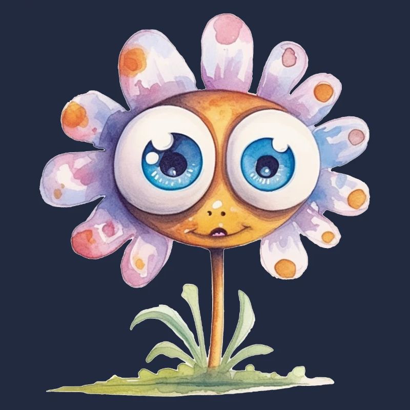 Dessin à l’aquarelle de fleur