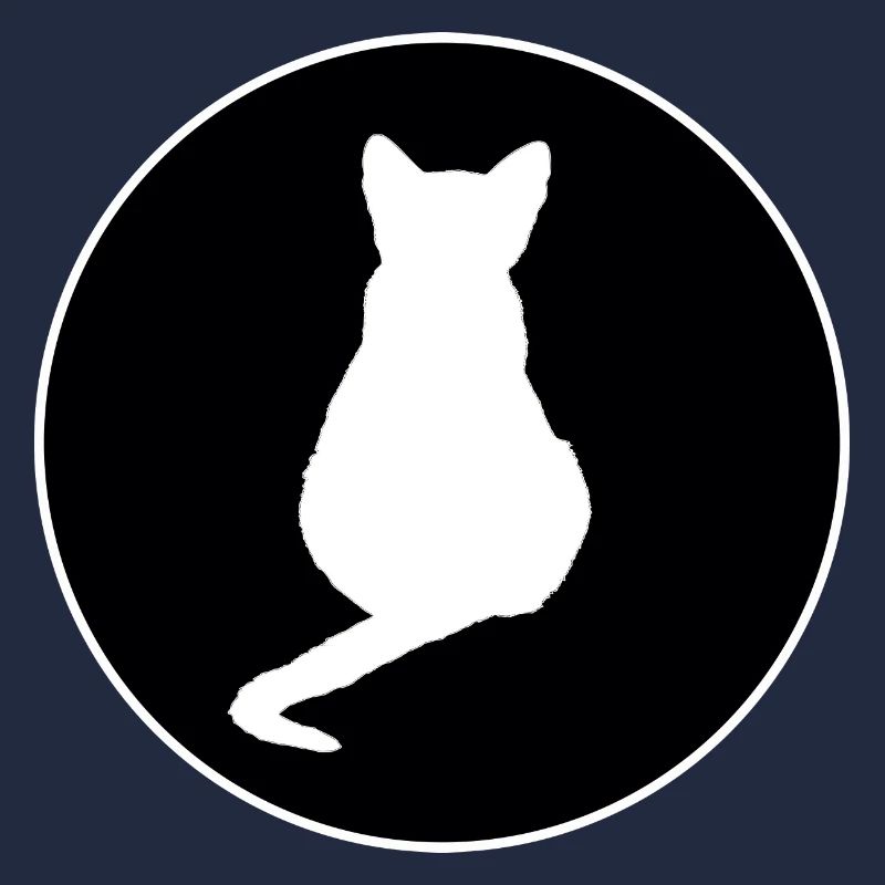 Chat Chat Noir Silhouettes de chat