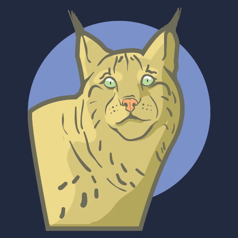 Lynx mature avec un beau visage de chat