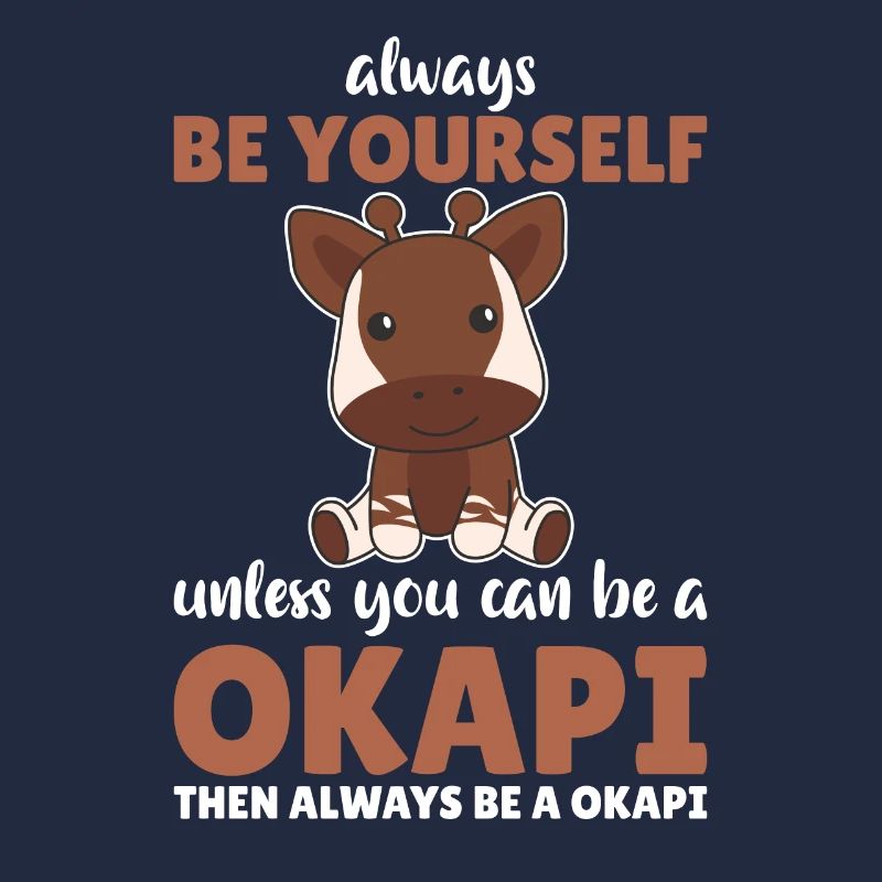 Sei immer du selbst außer du kannst ein Okapi sein