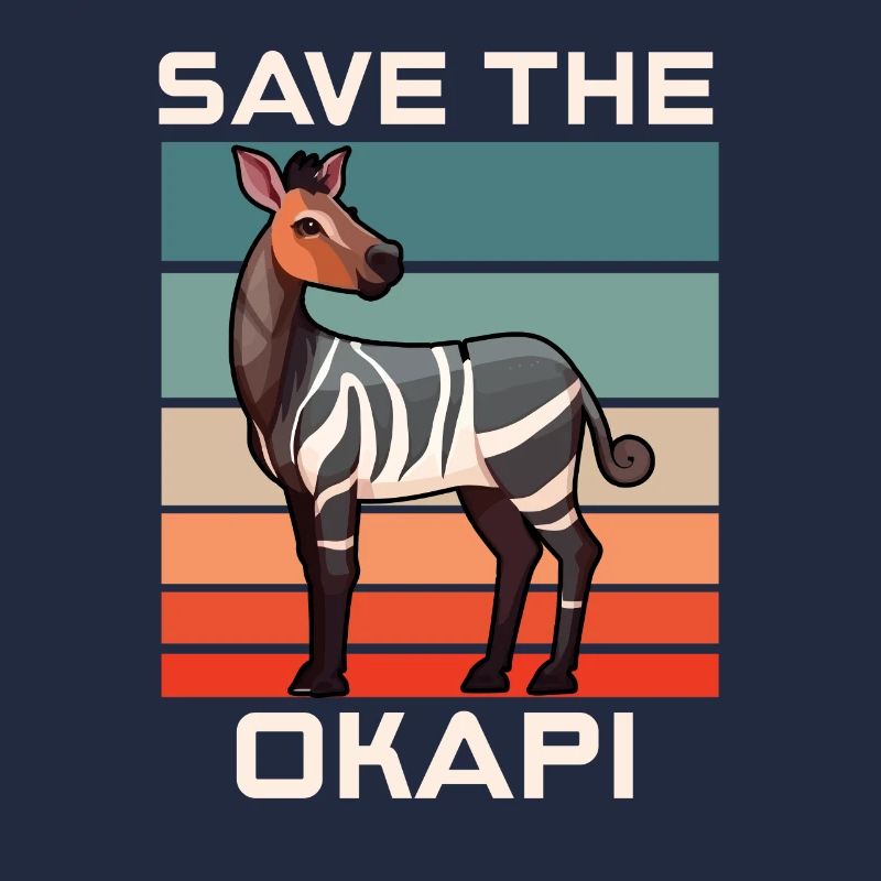 Okapi coucher de soleil Animal