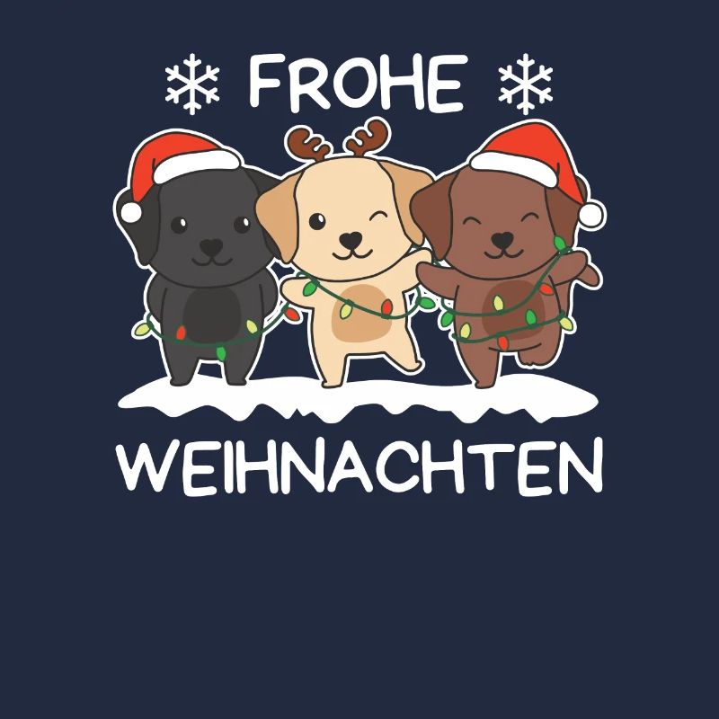 Joyeux Noël Labrador Chiens de la veille de Noël