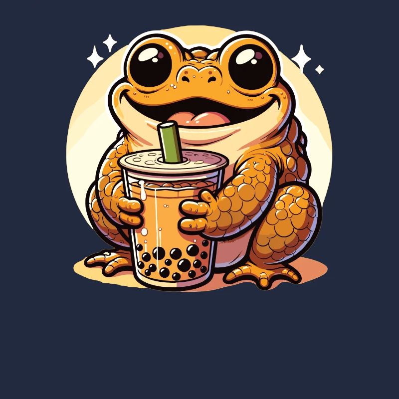 Crapauds kawaii Bubble Tea Boba Crapaud