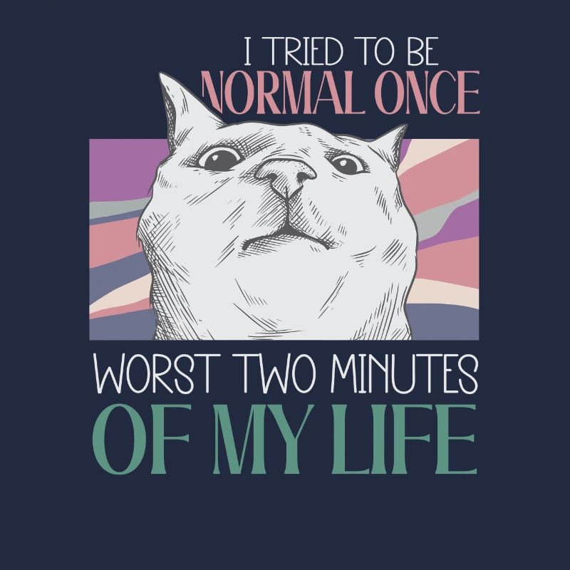 Normal Sein War Gestern Lustige Katze Spruch