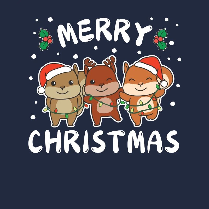 Merry Christmas süßes Eichhörnchen