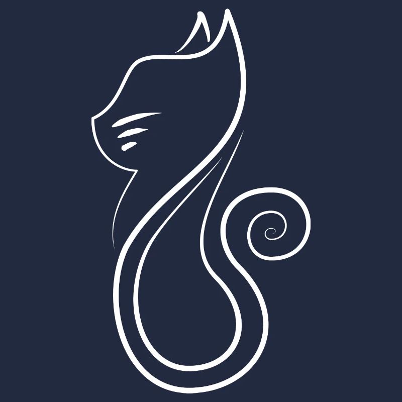 Blanc minimal de chat