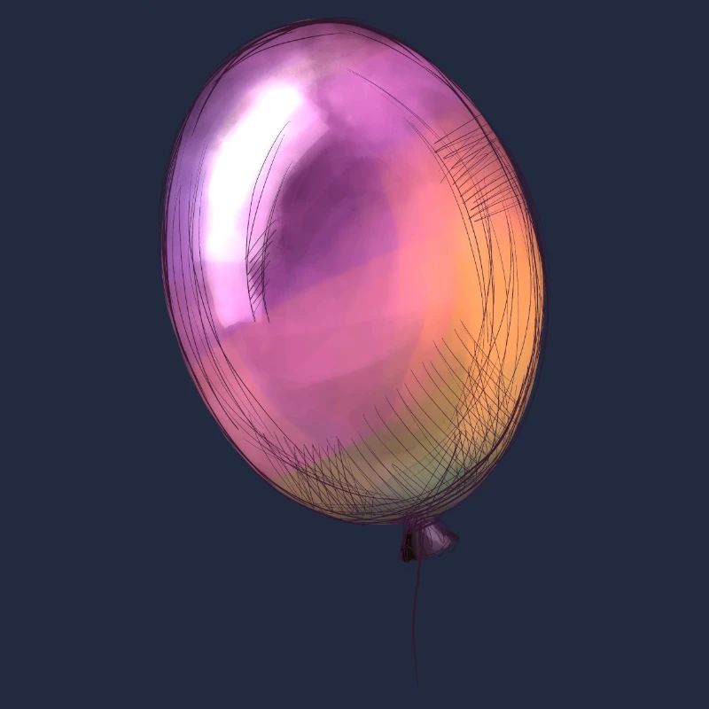 Ein bunter Luftballon