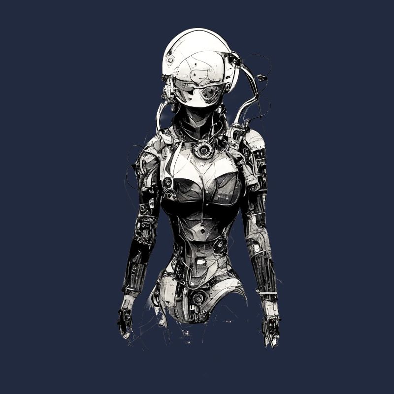 dessin technique cyborg