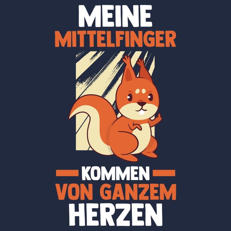 Eichhörnchen Mittelfinger