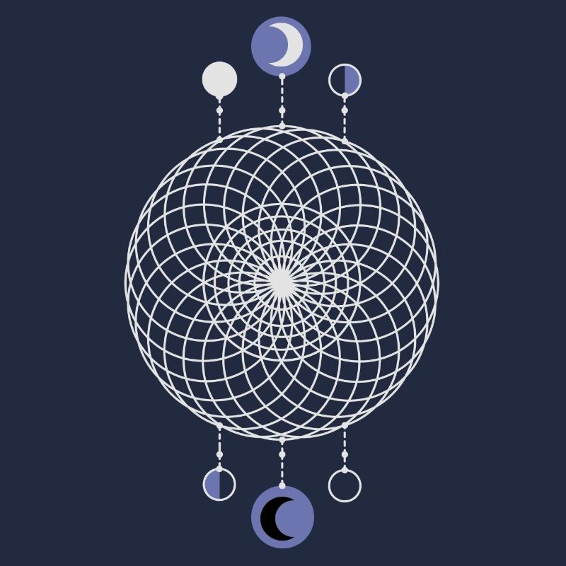 Geometric Pattern Moon Phases