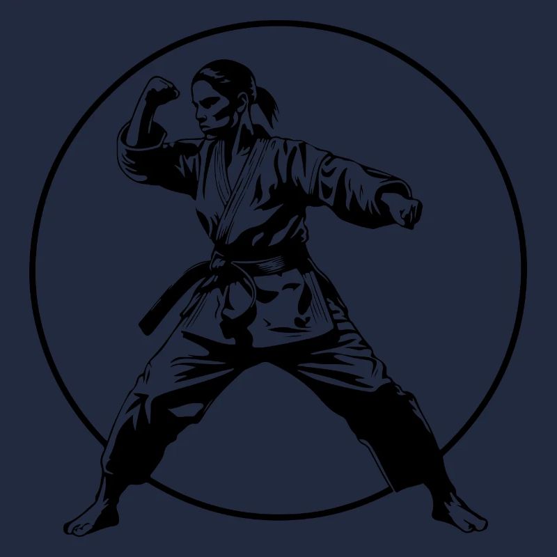 Silhouette de karaté