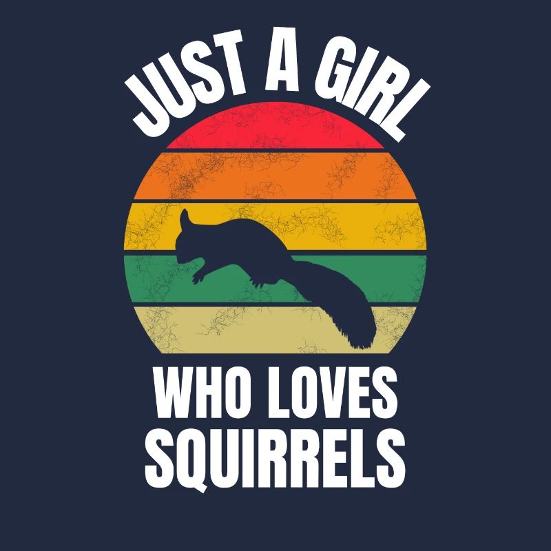 Retro Eichhörnchen Mädchen