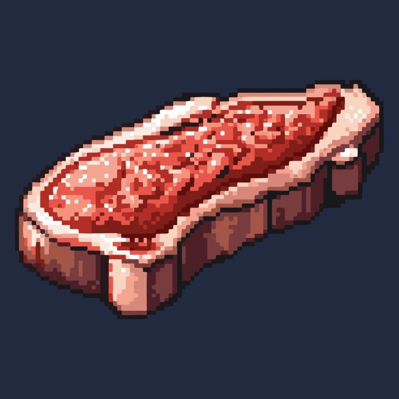 Steak Filet Pixel Icon