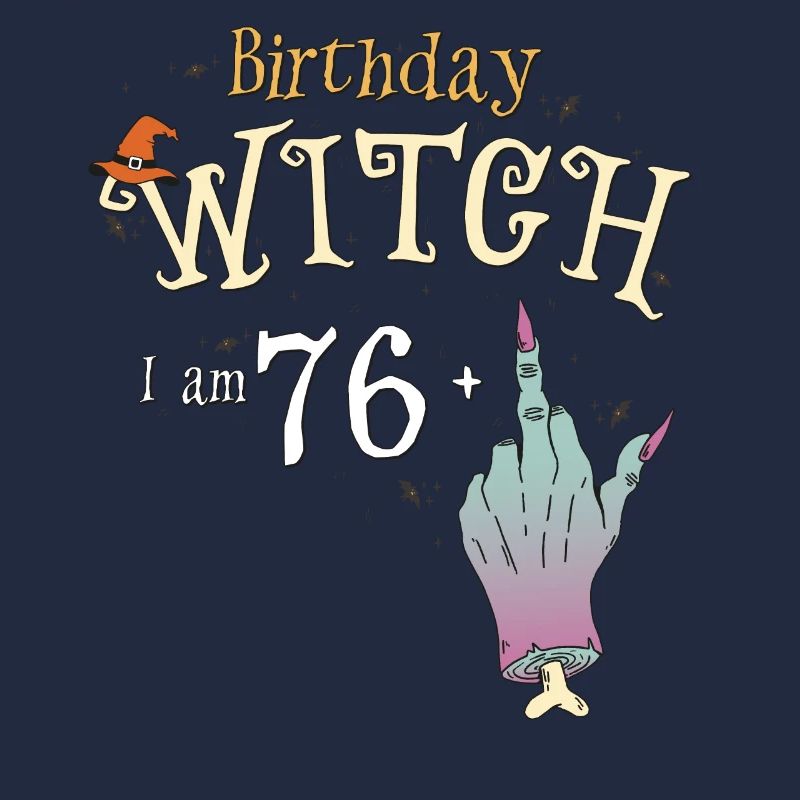 77. Geburtstag Hexe Lustige HallowQueen Trick oder