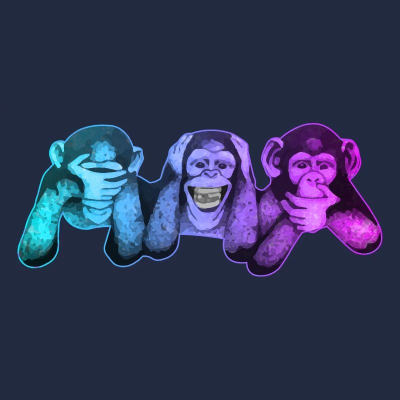 Les trois singes | 3 singes sages singes sages