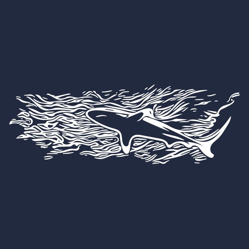 Silhouette de surface de requin