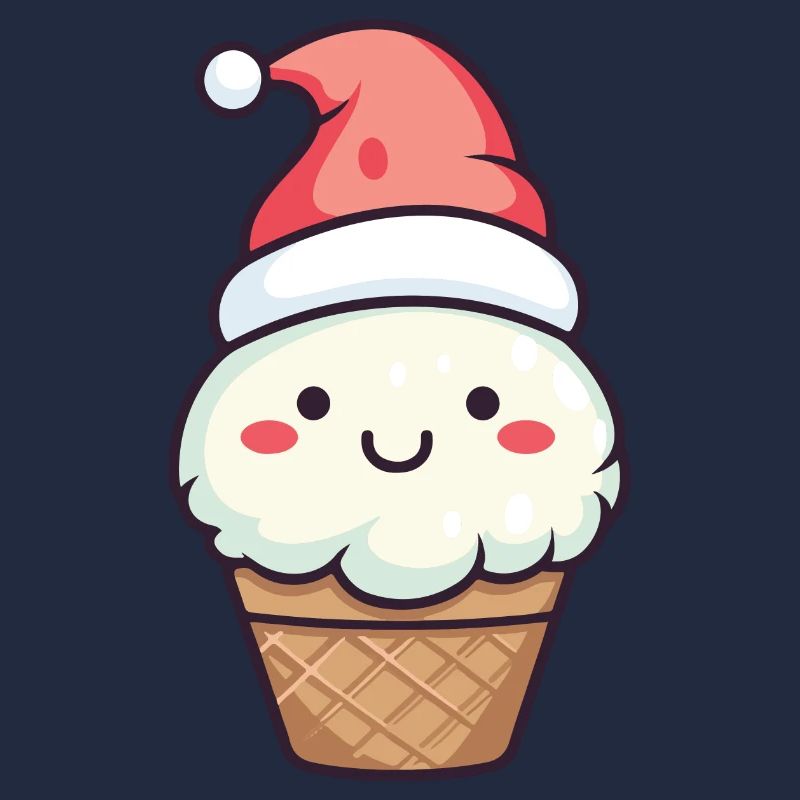 Eiskreme Weihnachten Comic